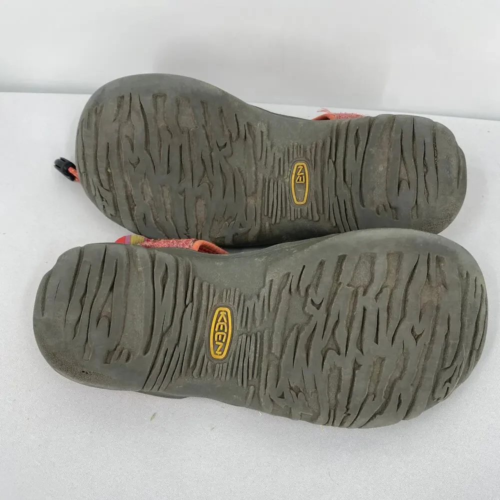 Keen Girls Whisper Rae Hot Coral Hiking Sandals Size 1